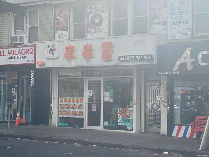 *Flushing BBQ for sale** - **Location**: Located at 45 Ave. in Flushing, convenient transportation and large traffic flow around - **Area**: 800 square feet on the first floor, 800 square feet in the basement - **Rent**: $6, 000/month - **Features**: Fully equipped, ready to operate