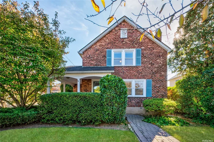 Beautiful brick front porch Colonial in the heart of the Park Section. Discover this bright and inviting 3-bedroom, 1.5-bath home, filled with character and charm and thoughtfully updated to suit today&rsquo;s lifestyle. This home showcases a lovely updated chef&rsquo;s kitchen with quartz countertops, stainless steel appliances and gas cooking. The living room invites you to relax by the cozy gas fireplace and flows seamlessly into a formal dining room, perfect for entertaining. Powder room and pantry/mudroom area complete the main level. Upstairs, you&rsquo;ll find the primary bedroom, two additional bedrooms, and a full bath. The finished basement provides a flexible recreational area, office space, laundry and generous storage. Step outside to enjoy the private, fenced-in backyard with a spacious patio, ideal for gatherings. Additional highlights include hardwood floors throughout, a detached 2-car garage with 220V EV charger, solar panels, CAC and gas heat. Conveniently close to the train, town, and shops, this home truly has it all. Don&rsquo;t miss this exceptional opportunity.