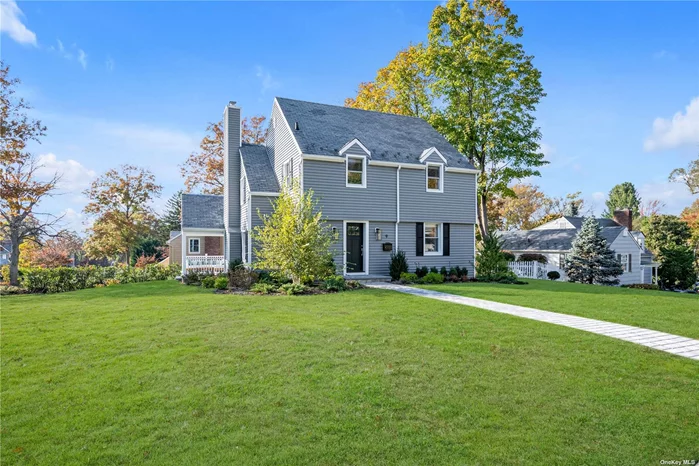 Welcome to this beautiful and newly renovated 8-room Colonial, nestled on a spacious 93 x 100 lot in the desirable New Salem community. This stunning home features 3 generous bedrooms and 2 full baths, along with a convenient powder room for guests. Step inside to discover an inviting den/family room a with wood burning fireplace, perfect for relaxation and gatherings. The formal dining room is ideal for entertaining, showcasing elegant hardwood floors that flow throughout the main living spaces. The full basement offers additional versatility with a recreation area, laundry and a mudroom, providing easy access to the garage. This home combines classic charm with modern updates, making it the perfect retreat for families or anyone seeking comfort and style. Don&rsquo;t miss your chance to make this exceptional property your own!