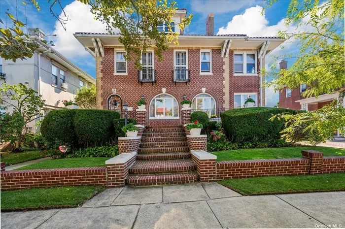 WELCOME TO THIS BEACHSIDE COLONIAL, 2 FAMILY, BRICK GEM NEAR THE CENTER OF TOWN!! A LOW BRICK WALL SURROUNDS THE PROPERTY & THE GRAND FRONT STEPS THAT LEAD TO THE SPACIOUS, PORCH & ACCENTED BY THE WROUGHT IRON, ARCHED DOORWAY! ONCE INSIDE, SPACIOUS & BRIGHT ROOMS WITH 10 FT CEILINGS ARE HIGHLIGHTED BY STUNNING CHANDELIERS & MOULDINGS. LARGE BACK DECKS OFFERS MORE OUTSIDE SPACE. WITH 5 BEDROOMS, 4 FULL BATHS THERE ARE EXTRA ROOMS THAT ARE A FLEXIBLE ADDITION. WOODEN FLOORS, CABINETS & 2, FLOOR TO CEILING FRENCH DOORS TO ADD TO THE CHARM! THE LENGTHY DRIVEWAY LEADS TO A 2 CAR GARAGE. STORES, RESTAURANTS, BEACH, BOARDWALK & LIRR AT YOUR FINGERTIPS! 55 MINUTE TRAIN TO NYC!