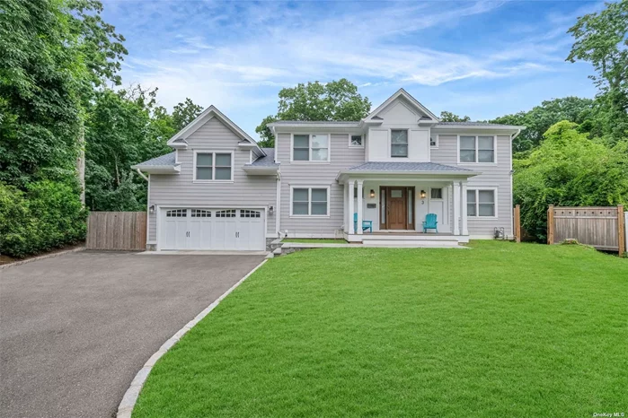 Welcome to this stunning colonial nestled in the highly sought-after Oak Point Woods neighborhood of Bayville. Situated within the prestigious Locust Valley School District. It has been completely gutted down to the studs in 2019. Boasting 5 spacious bedrooms, 3.5 baths, a Chef&rsquo;s Kitchen with Island that offers seating for 6, that flows perfectly into the dining room, and living room. The first floor also offers a separate den/office that flows into the main entertaining area, as well as the foyer which boast a double height entrance and powder room. 1st floor also features a laundry room. The second floor offers a full left side wing that features a recently renovated primary suite with its own private bath with a floating tub, gorgeous tiled shower, and a double sink. It also features two custom closets, and a linen closet. A long hallway leads to 3 other bedrooms, and a main hall full bath with tub, and then one additional bedroom with a private ensuite. The basement is partial finished with plumbing in place for a bathroom to be easily finished to your desired needs! Large spacious yard, added bonus brand new generator! Freshly painted nothing to do but move in! Don&rsquo;t miss this one it&rsquo;s the perfect blend of classic elegance and modern comfort!