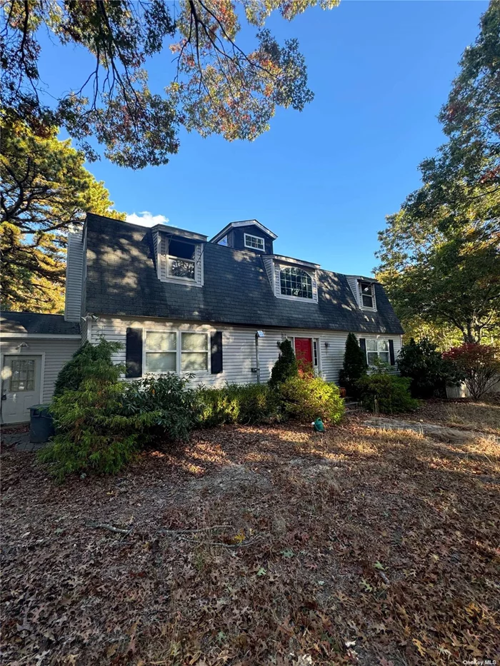 Welcome to this charming home nestled on 1.52 acres in the desirable Manorville, NY. This spacious property features 3 bedrooms, 3 full bathrooms, and over 1800 sq ft of living space. With an attached 2 car garage, there is plenty of room for parking and storage. While this home needs some TLC, it presents a wonderful opportunity for buyers to make it their own and create their dream oasis. Don&rsquo;t miss out on the chance to own a piece of paradise in Manorville!.