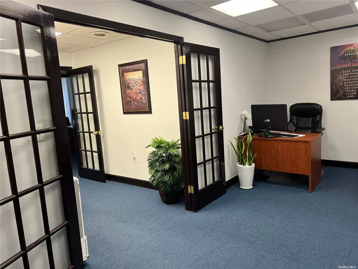 Excellent office space for rent in this professional building great location in the hart of Astoria with windows facing Steinway Street with all utilities included , right by subway , banks , restaurants and much more .