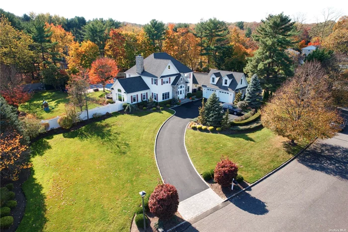 Elegant and impressive, this stunning Colonial-style home, located in Dix Hills, is poised on a level 1.05 acre parcel of beautifully manicured and landscaped property. This exquisite 5-bedroom, 3.5 bath residence offers a stunning new eat-in-kitchen overlooking the magnificent property, patio, and in-ground pool. Eloquence and sophistication combined with traditional architectural appointments throughout boasts all the comforts of today&rsquo;s life-style. This warm and inviting home is convenient to schools, shopping, and transportation and is truly a very special opportunity!