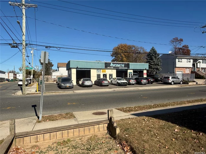 Location/ turnkey Business! Auto Repair Shop sits on a great lot of 4, 284 sq. ft. Corner location off a busy road with great visibility in West Hempstead. Approx. 20K plus cars pass through on a daily basis. Turnkey business, being sold with corporation, licenses, clients, inventory and existing 5 yr. lease. The atmosphere is friendly and clean, 3 lifts, waiting area, reception, & 1/2 bath, health inspection, 20&rsquo; ceilings and a brand new inspection station plus a license that can be transferred to the new owner. Located next to a sports complex which adds extra exposure to drive new clients. It has been in operation for over 5 years and has a loyal customer base. The shop is known for its reliable service, and its friendly and knowledgeable staff. Great Reviews on Google conveys the integrity of this business with high customer satisfaction ratings. The rear parking lot serves as another source of income. The frontage has enough space to serve more than 10:cars. The shop offers a wide range of services, including inspections, oil changes, tune-ups, brake repairs, and engine diagnostics. It also offers a variety of preventive maintenance services, such as tire rotations, wheel alignments and more. Opened 6 days a week and offers extended hours during the week if needed.