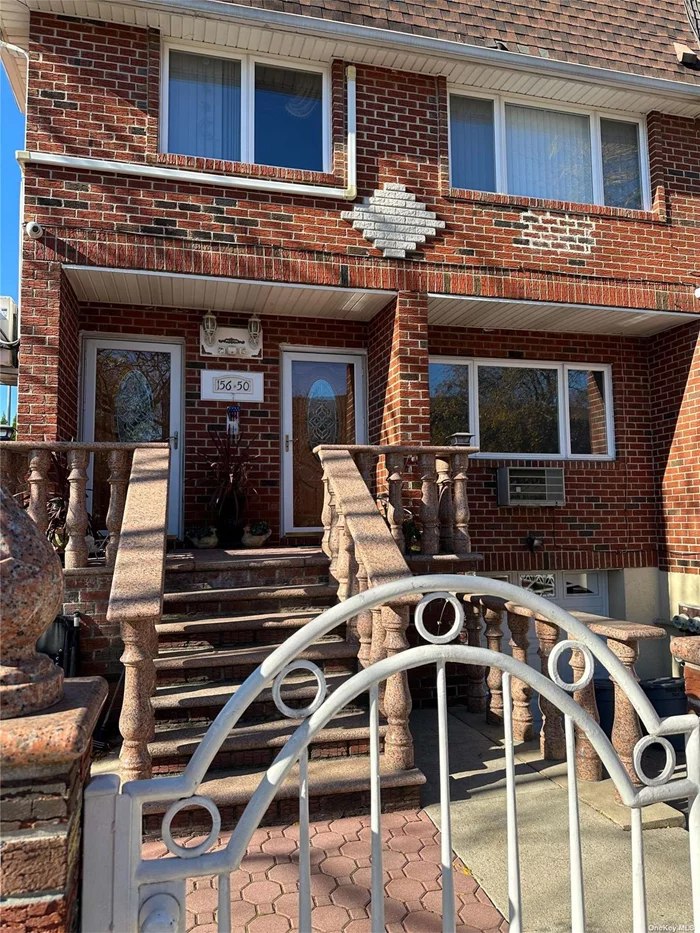 Lovely 3 bedroom, 2 bath first floor apartment in a two family home. Renovated eat in kitchen, bright and spacious living room, balcony off the large bedroom, hardwood floors throughout, closets in all rooms, separate thermostat, a/c sleeves, near all.