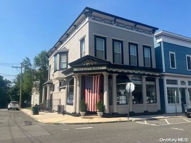 Smack in the middle of historic Sea Cliff Village! First floor totally renovated office with charm and total visibility. Corner building with large windows on front and side. Gleaming wood floors, original tin ceiling, powder room, kitchenette.