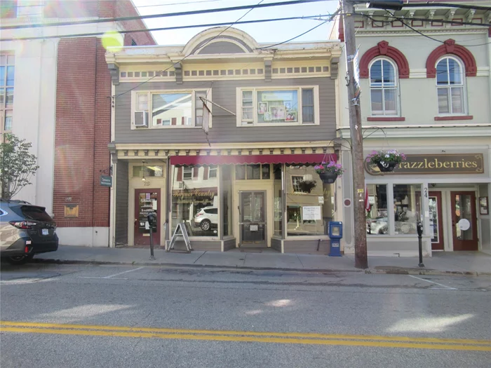 Located in the center of the historical village of Warwick, this 1400 square foot space is perfect for any retail business. The space was renovated in 2008, and the front of the building is expected to be renovated in the spring of 2025. This space provides plenty of storage, including access to a full basement.