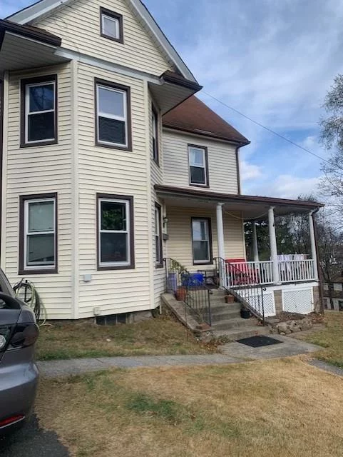 Great investment opportunity. 3 family house in Pearl River. 1 studio apartment, one bedroom apartment with rocking chair porch and another one bedroom with walk up finished attic suitable for an office or storage.