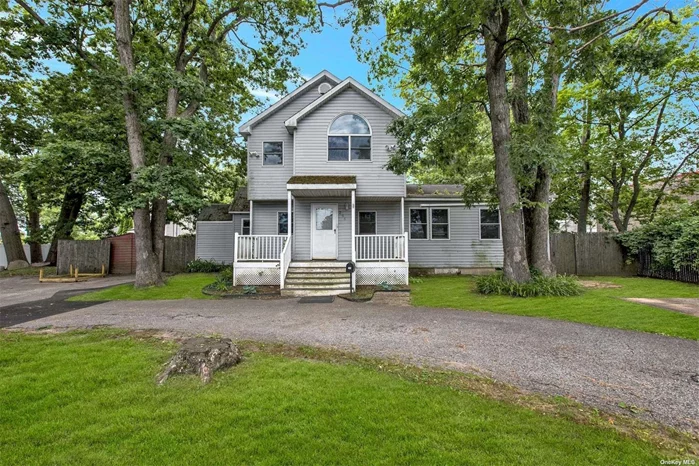 Welcome to this charming five-bedroom, two-bath expanded home in the North Babylon School District. Upon entering, you&rsquo;ll find a large formal dining room, a spacious eat-in kitchen, and a huge family room. The first floor also includes two bedrooms and a main bath. Upstairs, there are three generously sized bedrooms and another full bath. The home features a basement and a distinctive U-shaped driveway, providing plenty of off-street parking. Situated on a corner lot, this property offers ample additional parking off the main road.