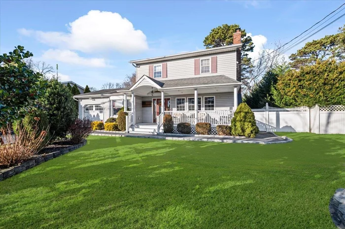 Step into timeless elegance with this stunning 4-bedroom, 2 full bath Colonial home, offering the perfect blend of traditional charm and modern amenities. Nestled in a serene neighborhood, this home greets you with its classic symmetrical faÃ§ade, stately columns, and beautifully landscaped grounds. Inside, the spacious floor plan boasts natural light throughout, featuring a formal living room with a cozy fireplace, a separate dining room for family gatherings, and a fully updated kitchen with ample storage and modern appliances. The four generously sized bedrooms offer comfort and privacy, with two beautifully appointed full bathrooms designed for convenience. Outdoors, the home becomes an entertainerâ€™s paradise. Relax by the sparkling in-ground pool or host unforgettable summer barbecues at the built-in BBQ pit, surrounded by lush greenery and a private patio perfect for lounging.