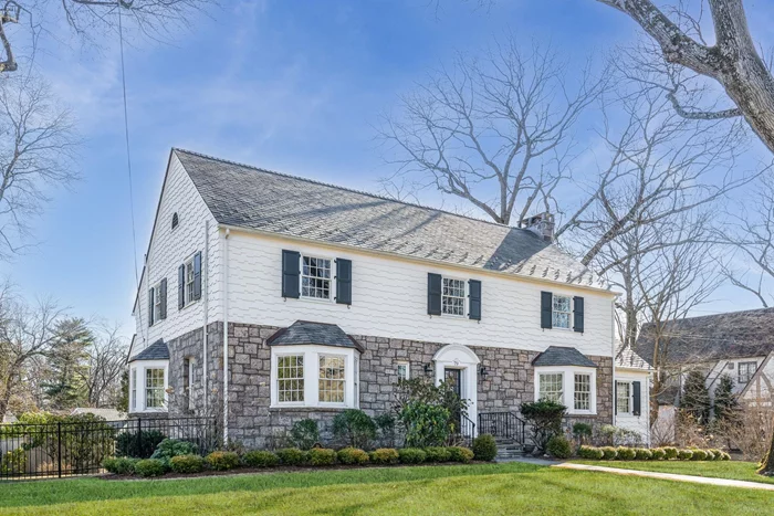 Stunning curb appeal and abundance of natural light welcomes you to this classic center hall colonial on Melrose Drive, a most coveted street in Larchmont Woods. Unparalleled architecture offers 3300 square feet of classically proportioned rooms, high ceilings, generous moldings, double hung Anderson windows and beautiful hardwood banded floors, all in meticulously maintained condition. Elegant entry foyer invites to dramatic living room w/grand fireplace, formal dining room with moldings and twin banks of bay windows. The sparkling gourmet kitchen inspires gatherings with high end appliances, large granite topped central island and spacious open eating area. Adjacent is a relaxing family/play area and newly rebuilt screened porch accessible from kitchen and living area for dining/entertaining. First floor office/den with custom built-ins. Second floor offers a generous primary suite with multiple deep-set windows, new marble bathroom and completely outfitted walk-in closet plus three addâ€™l spacious bedrooms with renovated hall bath. 700 sq ft lower level features sunny recreation area, tons of storage, laundry and mudroom leading to newly painted attached 2 car garage. Major exterior renovated amenities include new Vermont Slate roof w/copper flashing, gutters, custom shutters, Bluestone masonry and extensive perennial landscaping. The .35 acre level property invites great outdoor activity with the cedar privacy fenced level rear yard. 79 Melrose Drive defines the perfect home for you!