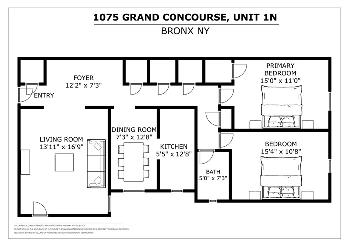 Large 2-bedroom pet-friendly co-op in a beautiful, well maintained pre-war building. Over 1200 sq ft of living space, has an additional foyer area, great for use as office. Plenty of large closets and lots of windows. Huge bedrooms both 15&rsquo; x 11&rsquo; each fit a king size bedroom set and more. This building has pre-war charm in every corner, with a beautiful entrance lobby. Features laundry, bike storage room, package room and intercom system. Pet friendly!!! Can be rented out for up to 2 years. Excellent location , one block away from the B & D train. Also close to the #2, #4 and #5 trains as well as express buses. 3 blocks away from Yankees stadium and the Bronx courthouse. Needs renovation.