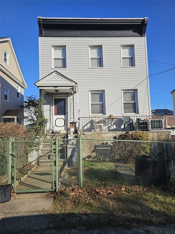 Welcome to this charming 2-family home in East Yonkers, perfectly situated for convenience and comfort! This property boasts a prime location near major highways, shopping, schools, and public transportation, including a short walk to the bus stop. It&rsquo;s just 2.1 miles to Mount Vernon West train station and 2.4 miles to the Metro-North station, making commuting a breeze. Nearby, enjoy the vibrant community with places of interest like St. Annâ€™s Parish and a variety of local amenities. The exterior has been updated with durable aluminum siding and features a 220 circuit breaker electric system. The main unit offers 2 bedrooms and 2 bathrooms, while the second unit is a cozy studio with a private entrance and full bathâ€”perfect for extended family or rental income. Donâ€™t miss the opportunity to own this versatile home in a desirable neighborhood. Schedule your showing today!