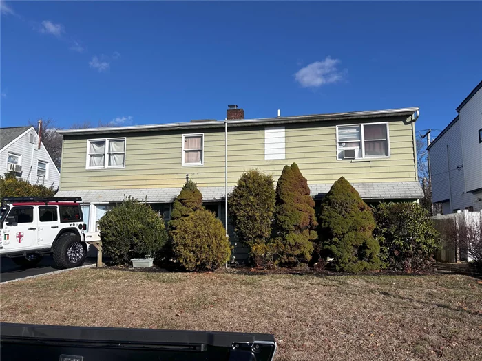 Welcome to 7 sunrise lane , Levittown this mother daughter home offers a unique opportunity with 5 bedrooms and 2 bathrooms , providing ample space for two families to occupy the space . the home features an updated kitchen with granite countertops , stainless steel appliances and new cabinetry . new floors have been installed in kitchen and living room . this property includes a legal accessory apartment providing great potential for additional income, with 2 large size bedrooms , 1 small bedroom , an unfinished kitchen , living room/dining room . this property is great for first time homebuyers because it is Located near parks, shopping, and top-rated schools.