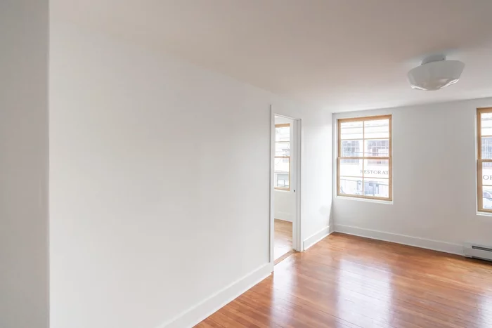 Recently renovated and spanning three levels, this apartment includes one bedroom, two offices, and a finished attic-- plus an eat in kitchen and living room! You&rsquo;ll enjoy living above a tea shop that is about to open in the storefront below, and will have access to a large shared backyard. Come enjoy the best of Liberty St!