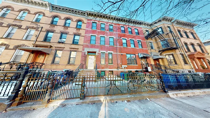 248 St. Nicholas Avenue is a versatile 3-family home in the heart of Bushwick, featuring identical layouts with two units offering an extra bedroom above the main entry foyer. The property, in need of some TLC, includes a tenant-occupied second-floor unit (lease until March, $2, 800/month), a semi-finished basement with dual access points, and a backyard exclusive to the first-floor unit. Situated in an R6 zoning district with a maximum FAR of 2.43 (current FAR 1.83), the property may offer buildable opportunitiesâ€”buyers should verify with their architect or contractor. Conveniently located near the M and L trains at Myrtle-Wyckoff and the B38, B54, and Q58 buses, this is an excellent investment or owner-occupant opportunity. Schedule a viewing today!