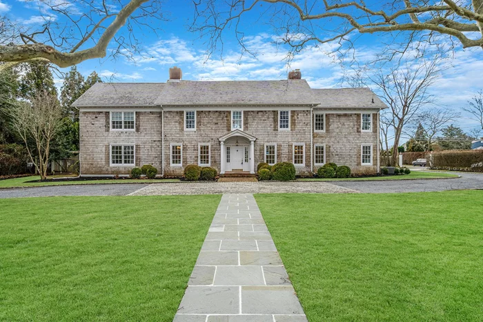 This beautifully renovated 1920s center-hall Traditional home blends timeless elegance with modern sophistication. Nestled on nearly an acre with towering Sycamore trees and a semi-circular drive, itâ€™s ideally located just minutes from Main Street and Rogers Beach.The residence features 4 bedrooms, 4.5 updated baths, and a sunlit, renovated kitchen. The luxurious primary suite includes a spa-like bath, private dressing area, and balcony. Spacious living and family rooms, a formal dining room, and a dedicated study offer both comfort and functionality. A versatile third floor is perfect for a home office or guest suite. Newly refinished oakwood floors .Outdoors, enjoy a blue stone patio with a new grill, Gunite pool, and spa, and a two-car garage complete this exceptional property