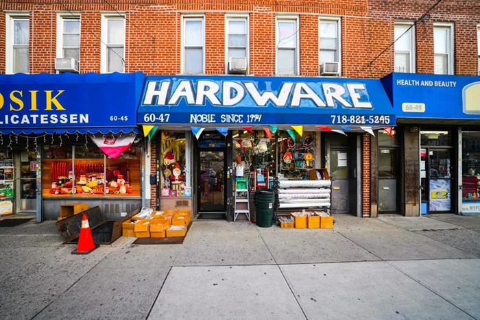 Step into a thriving business in the heart of Maspeth, Queens! Noble True Value Hardware is a well-established, trusted name in the community, known as the go-to destination for hardware and home improvement needs.This 1, 300 sq. ft. retail space, complete with a 1, 300 sq. ft. basement for storage or expansion, comes fully stocked and ready to operate. Backed by the globally recognized True Value brand, the business enjoys steady demand and loyal customers in a growing neighborhood.A new 5-year lease with a 5-year renewal option is available at an unbeatable rent of just $3, 800/month, with property taxes covered by the landlord.Whether youâ€™re an entrepreneur or an investor, this turnkey opportunity offers stability, growth potential, and a chance to own a key piece of the community. Donâ€™t miss outâ€”this wonâ€™t last long!