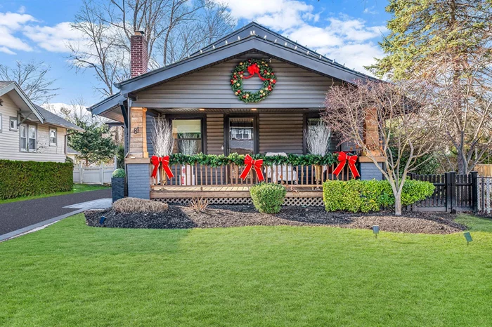 This captivating ranch, with its bold exterior and inviting wood porch, is a true standout! Offering 3 bedrms & 1 bath this home combines modern comforts with timeless charm. The unfinished basement is ready to be transformed into a playroom, office or additional living space to suit your lifestyle. Upstairs, the attic provides extensive storage. Inside, youâ€™ll find gleaming hardwood floors, stainless steel appliances, and a relaxing wood-burning fireplace. Natural light flows throughout the home, creating a warm & inviting atmosphere. Step outside, and youâ€™ll discover a fully fenced lot thatâ€™s ideal for privacy and outdoor fun. The backyard features a spacious entertainment patio, perfect for hosting barbecues or gatherings. The detached one-car garage adds extra storage or workspace to complete this propertyâ€™s appeal. Nestled in desirable Huntington, close proximity to Main St, where you can indulge in a variety of restaurants, shopping, and entertainment. This home truly has it all!