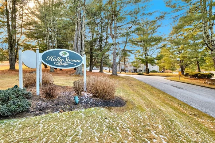 Welcome to 1002 Holly Stream where an upper level 2BDR/1BTH unit awaits you. As you enter, you are greeted by a foyer which leads you into the rest of this light and bright unit. The eat in kitchen has ample counter tops, cabinets and pantry to make it a wonderful place to create all of your favorite recipes. For added connivence, included is a dishwasher, microwave, electric range and a refrigerator. The open living room enjoys a wood burning fireplace and multiple seating areas, giving everyone space to spread out. and be comfortable.  The hallway has the washer & dryer and two linen closets for additional storage. The primary bedroom has two closets and direct access to the bathroom. The 2nd bedroom is a good size and with its own closet. The Holly Stream community has a community pool and clubhouse for all to enjoy. Conveniently located to the village of Brewster, Metro-North and Route 694 & 84 makes this a great place to call home.