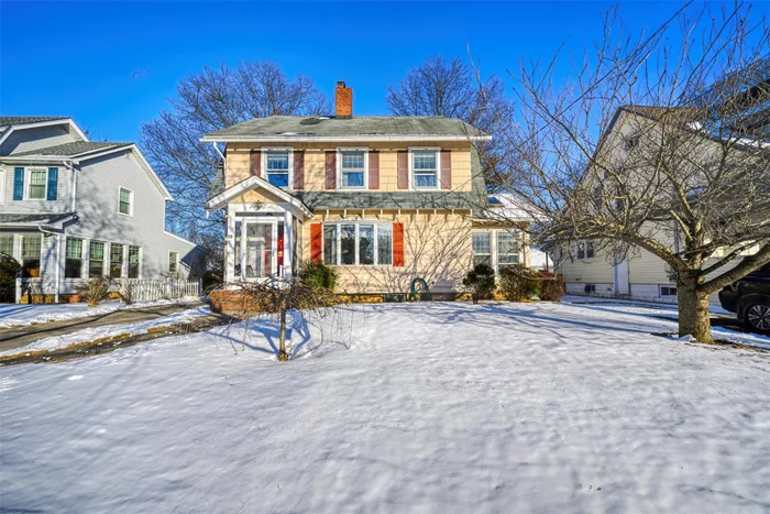 Discover timeless charm and endless potential in this spacious home, perfectly situated in the heart of Freeport. With ample space, comfort, and a prime location, this home is ready to welcome your personal touch. The inviting enclosed front porch, complete with large windows and screens, offers a perfect spot to relax year-round. Inside, the first floor features a generous living room with a wood-burning fireplace and built-in shelving, along with a large formal dining room. The sunlit sunroom, surrounded by windows and topped with a cathedral ceiling and skylights, adds a bright, airy feel to the space. A convenient half bath, spacious eat-in kitchen with gas cooking and plentiful cabinetry, and a laundry room complete this level. Upstairs, you&rsquo;ll find four bedrooms and a full bathroom, while the third floor offers a fifth bedroom and additional office space. Hardwood floors run throughout, enhancing the homeâ€™s classic appeal. The fully finished basement, with an outside entrance, offers plenty of storage or potential for expansion. A long driveway and a two-car detached garage provide ample parking. This home is brimming with character and ready for the next owner to make it their own. Donâ€™t miss the opportunity to schedule a private showing today! The first showing is Monday 1/27/25