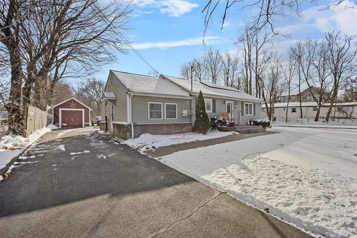 Welcome to this charming 3-bedroom, 1-bath ranch-style home nestled on a level .60-acre lot, offering you plenty of room to stretch out and enjoy life. This lovingly maintained home is not only cozy but conveniently located just 15 minutes from Newburgh and New Paltz â€”so everything you need is just minutes away. Inside, the open layout creates a warm and inviting atmosphere, with a bright living room that flows seamlessly into the beautiful kitchen, perfect for everyday meals or hosting friends and family. The bedrooms are generously sized, giving everyone their own comfortable retreat.Step outside, and youâ€™ll find a large, level yard with a custom pergola, ideal for gardening, relaxing, or entertaining on those warm evenings. The energy-efficient solar panels are a great addition, making this home as practical as it is charming. Plus, the basement offers a ton of potentialâ€”you can customize the space to fit your needs, whether thatâ€™s extra storage, a home office, or a game room.Whether you&rsquo;re a first-time buyer, downsizing, or just looking for a peaceful spot to call your own, this home has it all. Itâ€™s ready for you to move in and start creating memories. Donâ€™t miss out on this wonderful opportunity to make it yours!Buyer will have to qualify to assume the loan to transfer solar panels.