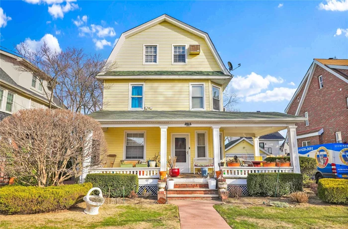 Discover this delightful fully detached 1F home, offering both comfort & convenience in the heart of Bayside. The inviting front porch sets the tone for this charming residence, complete with a private driveway. The 1st floor features welcoming living & dining areas, perfect for entertaining or relaxing, a half bathroom and a large eat-in kitchen. The 2nd floor boasts 3 generously sized bedrooms and a full bathroom. The 3rd floor adds even more versatility with 2 additional bedrooms and another full bath. The finished basement offers a recreational space, ideal for various uses, along with a half bath for added convenience. Located near vibrant shops, restaurants, and places of worship, this home also provides excellent transportation including the LIRR and the Q27, Q31, and Q13 buses are close by, making commuting a breeze. Property may also be suitable for developers- 60x100 Lot, R2A zoning, perfect opportunity to build brand new homes on this spacious lot.