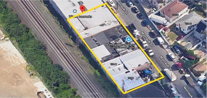 Prime Commercial Warehouse Near JFK Airport. This exceptional property offers a generous lot size of 219.25 ft x 80 ft, totaling 17, 540 sq. ft. With approximately 15, 700 sq. ft. of rentable space and an additional 1, 840 sq. ft. designated for parking, it is ideal for various commercial uses. Featuring 16-foot-high ceilings and two drive-in loading docks. Annual property taxes are $91, 182. Located just 2.8 miles from JFK Airport, with easy access to major highways, including I-678, Belt Parkway, Cross Island Parkway, and Southern State Parkway.