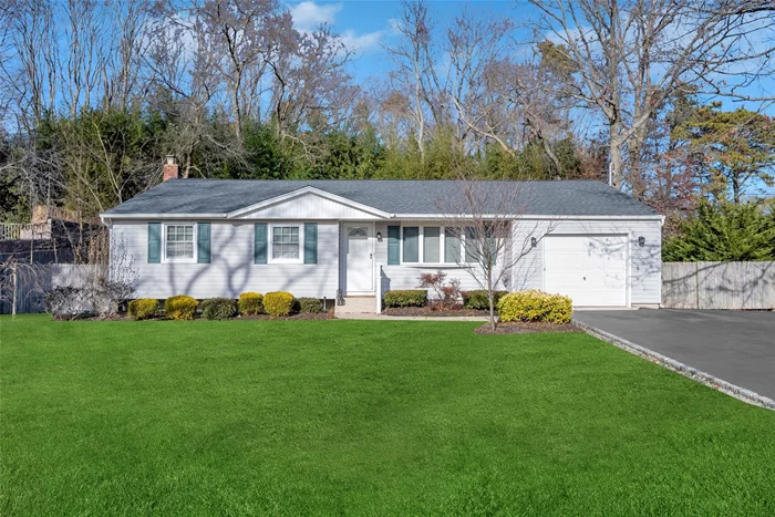 Incredible Opportunity!!! Magnificent expanded ranch in the highly desirable Hauppauge School District. Incredibly low taxes!! Home features 3 bedrooms, 1.5 baths all updated, beautiful den extension. Expanded blacktop driveway with cobblestone border. Gorgeous Hardwood floors throughout , Updated kitchen with beautiful cabinets, breakfast bar, granite countertops, and tile backsplash. Updated baths. 200 amp electrical panel. 4 year young roof, one layer. New CAC 2017, In ground sprinklers 2021, leaders and gutters 2016, windows and door 2016, new oil burner 2015, hot water heater 2022. Plumbing in basement. Home is meticulously maintained!!