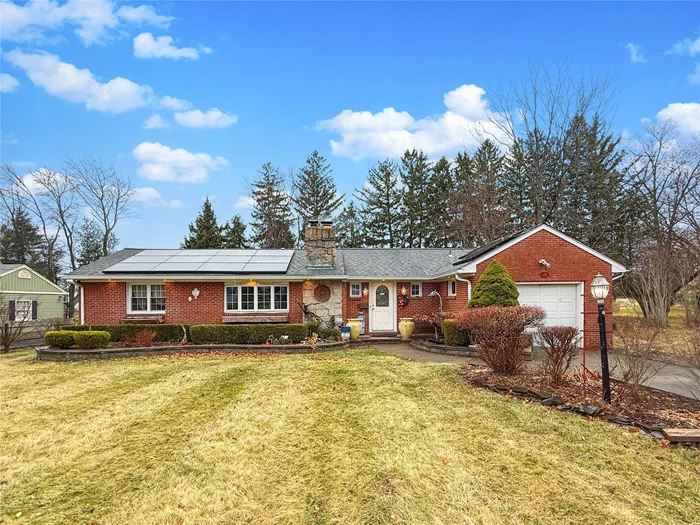 Step into this beautifully maintained 3-bedroom, 2.1-bath home in Nanuet, blending modern updates with classic charm. The spacious living room features a cozy wood-burning fireplace, while the bright sunroom offers a perfect retreat. The updated kitchen boasts stainless steel appliances and granite countertops. Central air throughout ensures comfort year-round. The main floor includes a master suite with three closets and two additional bedrooms. The finished basement, with a separate entrance, offers three flexible rooms, a full bath, laundry, and a summer kitchenâ€”ideal for guests, a home office, or recreation.Enjoy outdoor living with a private backyard, above-ground pool, and a newly added covered porch (2024). The front yard features underground sprinklers.Recent updates include a new hot water heater (2/2023), a 2-year-old AC unit, and solar panels for energy savings. This home is a must see!