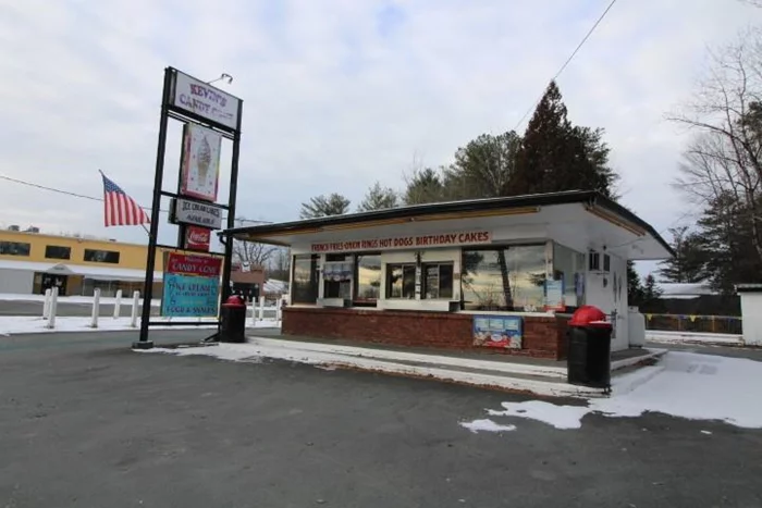 Location..location..Right near the intersection of 17B and State Route 55..existing seasonal ice cream stand and snack bar..plenty of parking and an outside deck with tables to enjoy your food..minutes away to White Lake and a short ride to Bethel Woods..Casino and water park 15 minutes away..outside shed and a full basement for storage..This building can be coverted to year round use for drive up ice cream or food service from pizza to hot and cold subs...worth a look