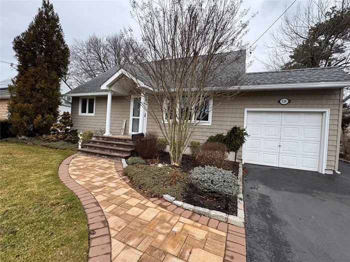 Great Cape Cod Home featuring 4 bedrooms, 1.5 Baths, Finished Basement, Some Hi Hats, Some HW Floors, 2023 HW heater, Paver Patio (Great for entertaining ) and Paver Walkway and Stoop, IGS, Fenced yard. Roof is approx. 15 Yrs old, Shed on property, Landscaped Yard, Plainedge Schools and so much more. Possible mother/ daughter with proper permits. Washer / dryer in basement and 1 Car Garage.