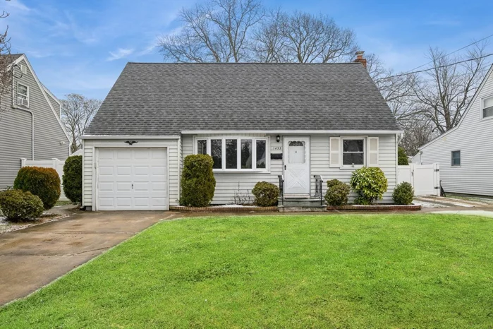 Welcome to this spacious light and bright Expanded Cape located mid-block on a beautiful tree-lined street in the heart of Merrick! This home is deceiving in size from the outside and boasts 4 Bedrooms, 2 Full Baths, some brand new flooring on first floor, refinished hardwood floors on 2nd floor. First floor has a beautiful LR/DR with brand new flooring, high hats, Large Eat in Kitchen, Family Room, Full Bath, Primary Bedroom and the convenience of a first-floor laundry room. Upstairs has 3 bedrooms and a full bath. Full Basement is unfinished with an OSE, Oil Tank is approx. 1 yr old, Electric is 150 Amp. Entertain or just Relax on the oversized lot (125 Ft Deep). A true rarity - 3+ GARAGES - this property has an attached garage AND a detached 2+ garage â€“ perfect for car enthusiasts or additional storage. Plus, it is conveniently located near a park, school and other local amenities. Donâ€™t miss out on the opportunity to make this your â€œhome sweet homeâ€!