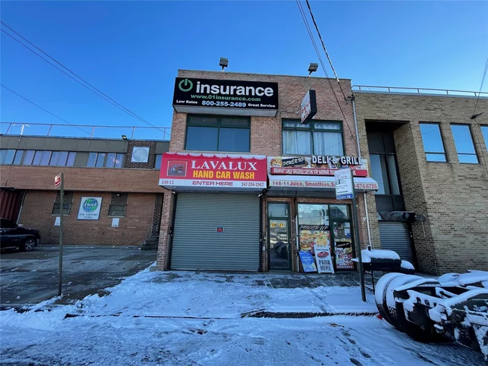 Prime Location! Across From Motor Vehicle Dept and JFK, 4 Units; Auto Detailing & Deli on Ground Level with 2 Office upstairs. 4 Ac Units & 4 Heating Units (Hvac), 17Yr Old Bldg. Owner Pays Insurance & Taxes. M1-1 Zoning, 28X100 Lot Size.