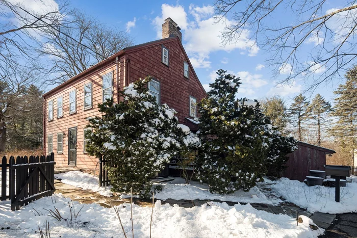 Step into a piece of history with this stunning 4-bedroom, 3.1-bathroom Antique Colonial, built in 1760 and thoughtfully renovated in 1960. Offering over 3, 000 sq ft and 4 levels of living space, this home seamlessly blends old-world charm with modern conveniences. The original wide plank pine floors and hand-crafted beams throughout the home add warmth and character, showcasing the timeless craftsmanship of its era. The spacious living room features beautiful large glass windows that overlook the meticulously maintained gardens, providing an abundance of natural light and a serene view of the lush surroundings. A deck off the living room offers the perfect spot for outdoor relaxation. The updated kitchen boasts modern appliances, offering the perfect combination of classic style and contemporary functionality. Enjoy cozy evenings by one of the 4 working fireplaces, each adding its own charm to the home. The property also offers a convenient circle driveway and a 2-car garage, providing ample parking and easy access. Located next to both Ridge Road Park and Harts Park Preserve, enjoy walking trails and outdoor recreation right outside your door. With convenient access to the Hartsdale train station, commuting is a breezeâ€”just 33 minutes to Grand Central Station. Experience the best of both worlds in this rare and exquisite homeâ€”where timeless character meets modern luxury.