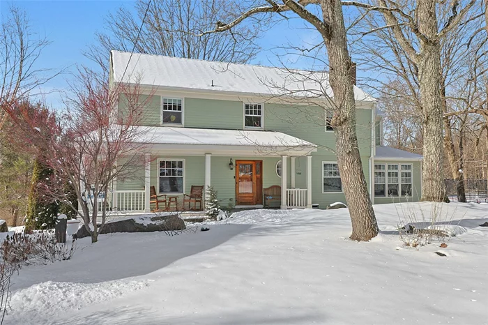 Welcome Home to This Perfect Colonial in the Heart of Armonk! Offering over 3, 600 square feet of living space and four lovely bedrooms, this home strikes the perfect balance of warmth and openness, ideal for entertaining and family lifestyle. Set back on a cul-de-sac and surrounded by over two acres of park-like property, it provides a serene and picturesque setting. Flooded with natural sunlight, the homeâ€™s large windows create a bright and inviting ambiance throughout. The detached two-car garage features a newly renovated office below, offering a private space for work or creativity. This home is full of charm and possibilitiesâ€”donâ€™t miss your chance to make it yours!