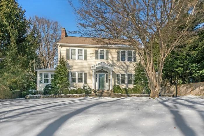 Timeless Elegance Meets Modern Luxury. Welcome to 25 Pine Cliff Road, a meticulously renovated 1933 Colonial offering absolute perfection inside and out. Just minutes from town, train, and top-rated Chappaqua schools, this home seamlessly blends classic charm with modern convenience. Step inside to find exquisite renovations highlighted by 9â€™ ceilings on the first floor, gleaming hardwood floors with inlay, and crown and baseboard moldings throughout. The fabulous eat-in kitchen boasts stainless steel appliances and opens to a spacious family room and oversized deck, perfect for entertaining. Upstairs, the primary ensuite bedroom provides a luxurious retreat, while additional bedrooms offer comfort and style. A fabulous home office off the living room is ideal for remote work, and the lower-level rec room offers additional space for relaxation or play.Set on a flat, gorgeous property, this home features extensive upgrades ; natural gas, 4-zone hot water heat 2 zone central air, a lawn sprinkler system, and a gas fireplace insert. The detached two-car garage adds to the convenience of this exceptional home. Pine Cliff Sanctuary is at the end of the street with boardwalk and hiking trails. Spectacular location .Donâ€™t miss this opportunity to own a truly special home in the heart of Chappaqua.