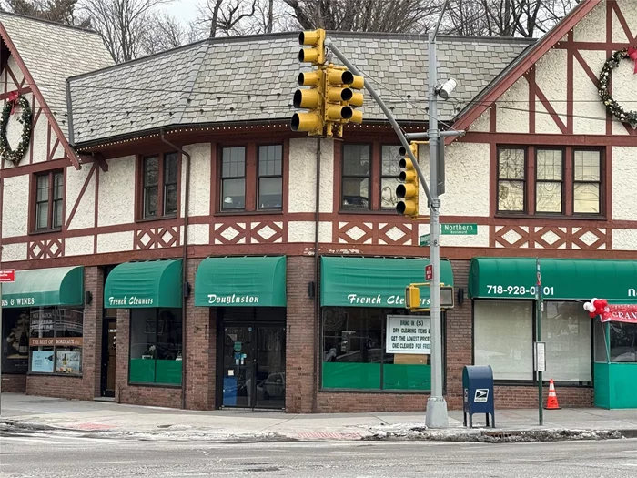 Location! Location! Location.***Prime Location Douglaston area.Business for Sale.Douglaston French Cleaners 242-01 Norther Blvd and Douglaston parkway NyBusiness Description:This Fully equipped Dry Cleaners Business has been serving the community for over 35 years with current owner managing operations for the past 35 years .Known for their loyal repeat customers they also provide wholesale services to other Cleaners and Laundromats at Nassau and Queens area.This business has a great mix of wholesale, retail and corporate customers and all work is done on premises.Proudly serving the community for half a century afther 35 incredible years at the helm the time has come for retirement.Will provide a long lease.Make this prime opportunity yours for the taking.For more information please contact the listing agent Zepur(Liza) (917)292-8221The remainder of the LEASE is for sale.NOTbuilding.