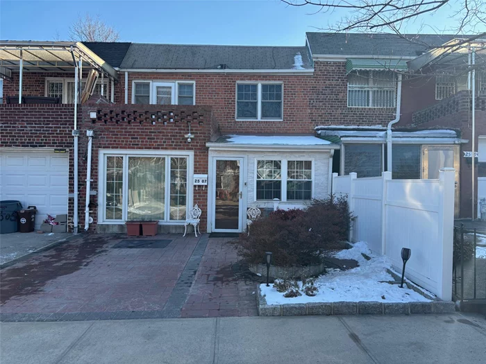 Excellent condition. Very well maintained home. 1st floor spacious family room and dining area, eat in kitchen, 1/2-bath,  along with washer & dryer hook up, 2nd floor terrace off bedroom,  3-bedrooms total. Private yard with deck and new shed