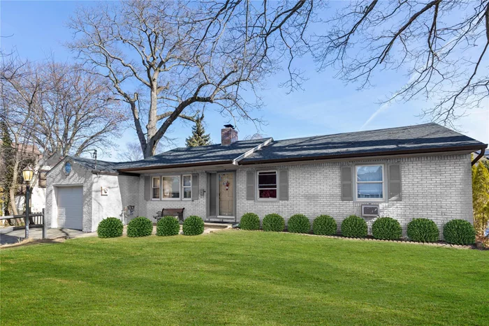 Welcome to this spacious one level ranch located in the Village of Rye Brook on a quiet, desirable street in the award-winning Blind Brook school district. Step into the entrance hall which opens to a bright living room, featuring a wood burning fireplace and hardwood floors. The adjacent dining space provides entry to a large eat in kitchen leading to an oversized family room with a charming, vaulted beamed ceiling w/skylights. The primary bedroom w/ensuite bath, two family bedrooms, hall bath, and den/office (currently being used as a fourth bedroom) complete the one level living space. A semi-finished basement ideal as a playroom or media space offers additional bonus square footage (288), a separate laundry space and storage. Relax and enjoy outdoor entertaining on the spacious, open patio. The large, flat side yard, perfect for gardening or outdoor activities, complete this home&rsquo;s landscape. The one car attached garage and driveway offer ample parking for family and guests.  Conveniently located near parks, schools, shops and trains. Don&rsquo;t miss out on the opportunity to transform this spacious ranch in the Blind Brook school district into the home of your dreams!