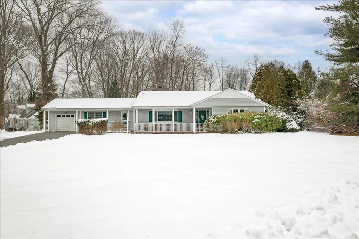 Welcome to this Charming and Spacious Ranch. Featuring a Brand New Kitchen, Newly Renovated Bathrooms, Newly Refinished Hardwood Floors throughout the house, Ready For You To Move In !As you Step Into the Foyer a Stunning Open Space awaits with a Large Living Room and a Cozy Fireplace that seamlessly flows into the Bright Dining Roomâ€”Perfect for Entertaining and Family Gatherings. The heart of the home is the Brand New Galley Kitchen, Featuring Sleek Quartz Countertops and a Skylight that floods the space with Natural Light, making it a Chef&rsquo;s Dream. Just off the kitchen, you&rsquo;ll also find a Cozy Den/Office space, ideal for working from home or quiet relaxation.This Newly Updated Home has Three Spacious Bedrooms and Two Newly Renovated Bathrooms and Gleaming Hardwood Floors throughout the house. Additional highlights include a Bright Sunroom that provides even more Natural Light, the Finished Partial Basement offers additional living space with a convenient laundry room area. Outside, youâ€™ll find a Private Backyard Oasis featuring an Inground Pool, perfect for summer relaxation and entertaining. Home is located on a Quiet Corner Lot at the end of a dead-end street, offering Ultimate Tranquility backing up to a beautiful golf course. This property provides stunning views and extra privacy but it&rsquo;s also just a stone&rsquo;s throw away from Vibrant Huntington Village, where you&rsquo;ll find Fantastic Dining, Shopping, and Entertainment Options.A True Gem with All the Upgrades Youâ€™re Looking For. Donâ€™t miss out on this incredible opportunity!