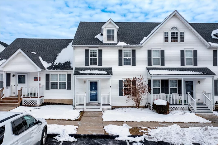 Welcome to your dream townhome in the heart of Pawling&rsquo;s sought-after Deerfield Ponds community! This rarely available 3-bedroom, 2.5-bathroom home offers 1, 600 square feet of living space across its main floors, complemented by a basement that provides abundant storage. From the moment you step onto the charming front porch and through the inviting foyer, youâ€™ll feel right at home. The large, bright country kitchen is a delight, featuring stainless steel appliances, room for an island or breakfast area, and a chalkboard wall that adds a touch of fun. An open pass-through to the dining area ensures seamless entertaining. Down the hall, past a powder room, hall closet and door to the basement, youâ€™ll find an expansive living and dining room with brand-new porcelain tile flooring, a striking two-sided wood-burning fireplace, and access to a private back deck. The deck, complete with a privacy wall, overlooks the communityâ€™s lush shared green space. Upstairs, the primary suite serves as a tranquil retreat with a full bath and dual closets. Two additional bedrooms share a second full bathroom, while a convenient laundry closet with a washer and dryer completes the second floor. The basement offers multiple storage rooms and mechanical areas, perfect for keeping everything organized. With two designated parking spaces right outside and a new roof installed in 2017, this townhome is move-in ready. Deerfield Ponds offers an unparalleled lifestyle, with amenities that include a clubhouse, an inground pool, tennis courts, a fitness center, basketball courts, playgrounds, walking paths, and picturesque ponds. Outdoor enthusiasts will love the proximity to the Appalachian Trail and Pawlingâ€™s Lakeside Park. Commuters will appreciate easy access to Route 22, 684/84, and Pawlingâ€™s Metro-North station, while the charming Village of Pawling provides a delightful array of dining, shopping, and entertainment options. Donâ€™t miss this incredible opportunity to make this your new home!