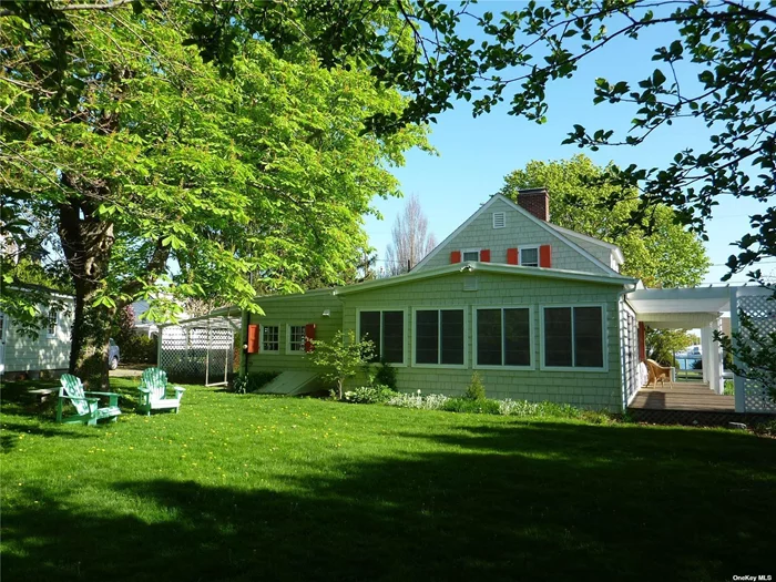 Tucked Away Along Sterling Harbor in Greenport&rsquo;s Historic District On the Village&rsquo;s Most Desired Street. This Lovely 3 BR, 2 BA Cottage Is Only A Block From the Maritime Village With Its Many Restaurants, Cafes, Shops, Mitchell Park & Carousel. Enjoy Your Morning Coffee & Evening Cocktails On The Waterview Deck. Close to All Transportation, Beaches & Wineries., Additional information: Appearance: EXCELLENT, Lease Term: August-Labor Day, July, July-August