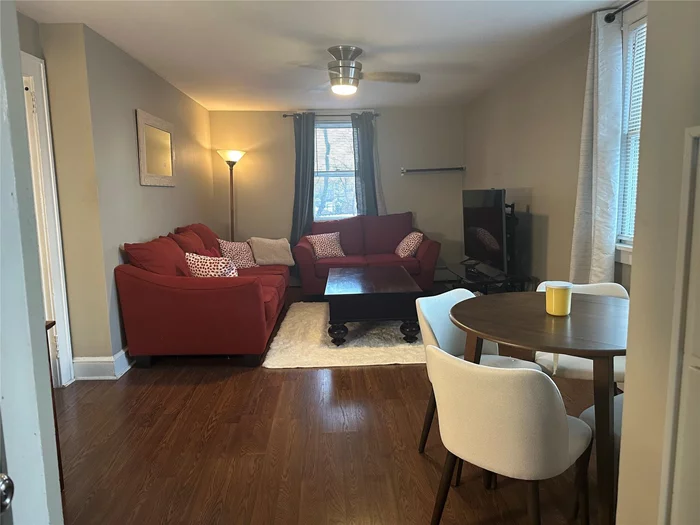 Welcome to this furnished 2 bedroom rental in the heart of Pearl River. Just blocks from the bus, train, shopping, dining and the night life of Pearl River. This is the 2nd floor apartment of a private 2 family that is owner occupied. There are two dedicated parking spots for this unit. Pets are welcome. Landlord requires the tenant to pay the real estate fee equal to one month fee.