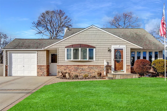 Immaculate Cape Cod-Style HomeThis charming 3-bedroom, 1-bathroom home is situated on a meticulously landscaped property that boasts incredible curb appeal. The eat-in kitchen is a true highlight, featuring a center island, rich cherry cabinets, and stunning granite countertops. A formal dining room and a spacious living roomâ€”also a potential 4th bedroomâ€”provide versatility to suit your lifestyle.The first floor includes a cozy bedroom and a full bathroom, while the second level offers two generously sized bedrooms with ample storage. Mini-split air conditioning units are installed in every room, ensuring year-round comfort. Additional features include a full basement with an outside entrance, 200 AMP electric service, and an in-ground sprinkler system. The oversized 1-car garage with a workshop and backyard access, along with a shed equipped with electric, adds even more convenience and functionality.Nestled in a prime village location, sought after Massapequa School District and is within close proximity to village restaurants, shops, and transportation. With easy access to town beaches and local amenities, this home offers the perfect combination of comfort and convenience.