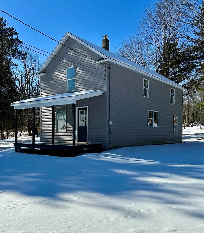 Welcome to your dream home! This beautifully renovated 4-bedroom, 2-bathroom gem set on 2.2 acres has been meticulously updated from top to bottom with modern finishes and attention to detail. Located just minutes from town and Liberty Central School District, yet tucked away in a peaceful and private setting, this home offers the perfect balance of convenience and tranquility.Step inside to discover an open, bright, and airy floor plan with brand-new everythingâ€”new roof, siding, windows, flooring, fresh paint, septic, updated plumbing, and electricalâ€”nothing has been overlooked. The four generously sized bedrooms offer plenty of space for family and guests, while the two beautifully updated bathrooms provide a touch of luxury with stylish fixtures and finishes.Enjoy the serenity of your own private backyard oasis, perfect for outdoor entertaining or simply relaxing in the quiet beauty of nature. The backyard offers space for play, gardening, or just unwinding after a busy day.With everything renovated and move-in ready, this home is truly a turn-key property that you wonâ€™t want to miss! Schedule your tour today and see for yourself how this home blends modern comfort with a peaceful setting.