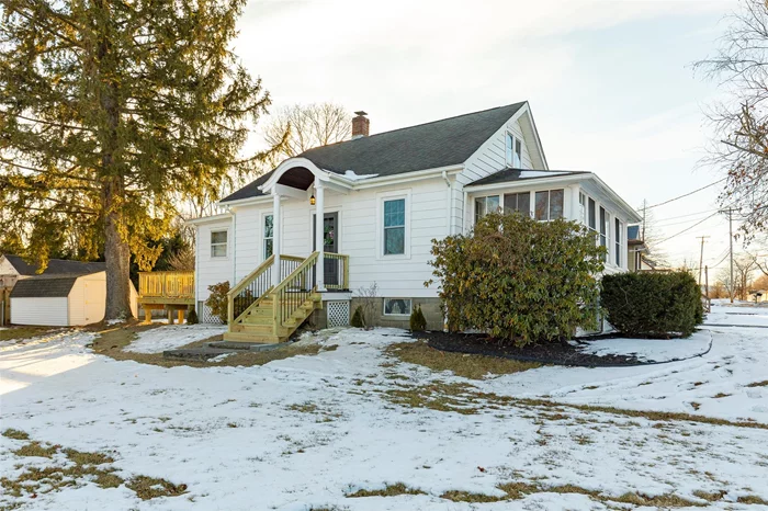 Welcome home to this charming and updated over 1300 sq ft Cape Cod style house that is perfectly tucked away in the heart of the Town of Poughkeepsie and in the Hyde Park School District. As you enter this two bedroom / one bath home you immediately notice the gleaming refinished hardwood floors throughout, updated LED lighting and fresh paint â€“ the home feels LIKE NEW! Brand new back porch that enters into the cute laundry / mud room area that leads to the updated kitchen with stainless steel appliances and deep oversized sink. Down the hall you will find the full bath and two good sized bedrooms with closets. The living room is bright and airy and leads to the enclosed front porch which is flooded with natural light. The second level is large and open with brand new carpet - a perfect play area or den / home office space with lots of added storage. Basement is great for storage and a workshop. Outside an oversized shed is included! Town water / Town Sewer / Natural gas! Walking distance to many local attractions such as restaurants, shopping and Marist University. Nothing left to do but move into this one!