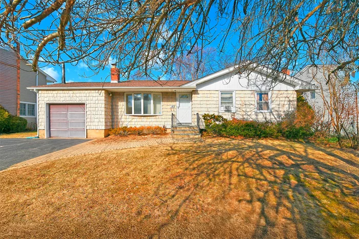 Charming Ranch-Style Home in a Prime Plainview-Old Bethpage School District Location.Nestled on a beautiful, tree-lined block, this spacious ranch-style home offers endless potential to make it your own. Ideally situated mid-block, this property boasts a primary ensuite (bathroom and 3 closets) a large driveway, a full basement, and an oversized one-car garageâ€”providing ample storage and parking space. The eat-in kitchen features stainless steel appliances.The expansive yard is perfect for entertaining, offering plenty of space for outdoor activities, gardening, or simply relaxing in the sun. Whether youâ€™re looking to update the existing layout or transform it into your dream home, this property is a blank canvas with so much to offer. Near places of worship, shopping, schools and transportation. Natural gas on the street per National Grid.