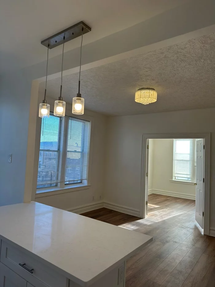 Recently totally renovated with modern style 2 BR Apartment, New Bathroom, New Kitchen. Beautiful landscaping view. Walk up 3th floor. No elevator, No Pets. Ovington Ave (68 Street) and 14 Ave in Prime Dyker Heights, Bay Ridge Area Brooklyn . Walk to Subway and Bus.